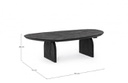 Tavolino Monterrey 135x76x38 cm in legno