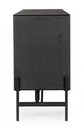 Credenza nera e naturale 164x40x75