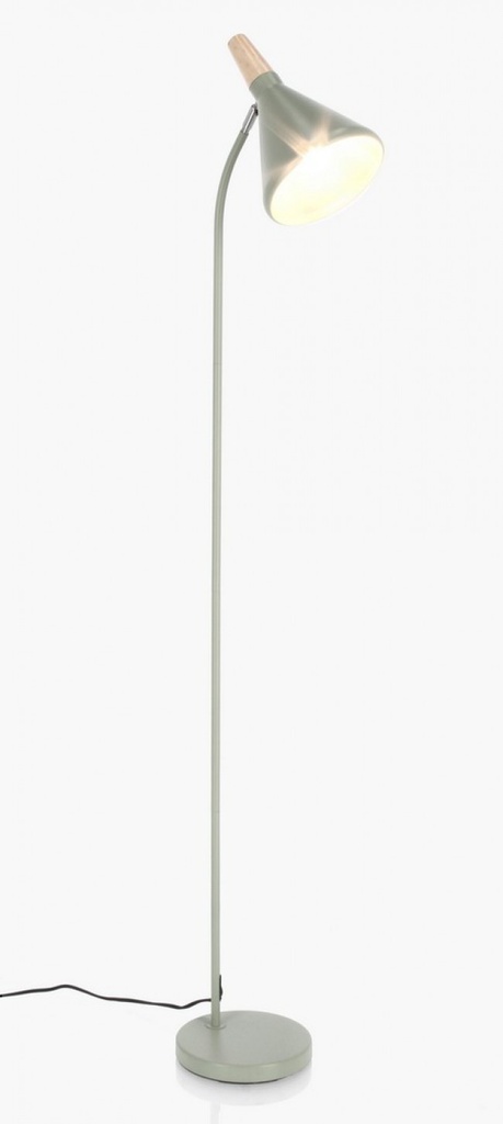 Piantana brill verde salvia 31x20x148h in metallo