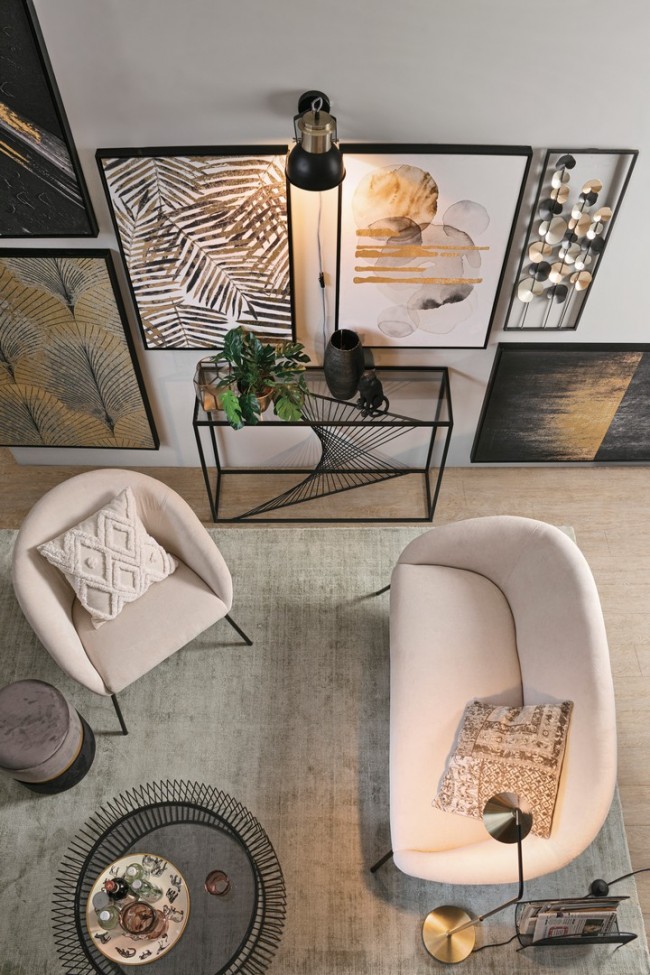 Quadro c-c bold 62.6x4.3x92.6h in tela