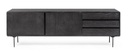 Mobile porta TV 160x40x50 in legno nero