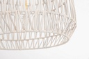 4x Lampadario bianco D.28.5x29.5h in fibre naturali