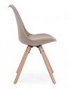 4x Sedia tortora 54x49x83.5 in ecopelle