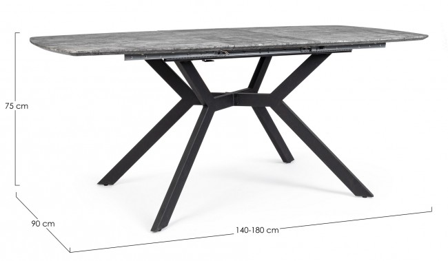 Tavolo allungabile 140/180x90 in legno