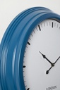 2x Orologio da parete blu D.58,5x8,7 cm in metallo