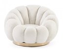 Poltrona girevole floreale 86x62x72 cm