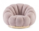 Poltrona girevole florel rosa antico 86x62x72