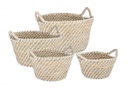 2x Cesta jade bianco D.28x16h, D.33x20h, D.39x23h, D.43x25h