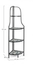 Angoliera pieghevole 41x28x131 cm in metallo