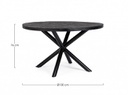 Tavolo rotondo in legno D.130 x 76h