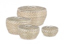 2x Cesta bomb bianco D.23x10h, D.30x15h, D.35x20h, D.41x23h