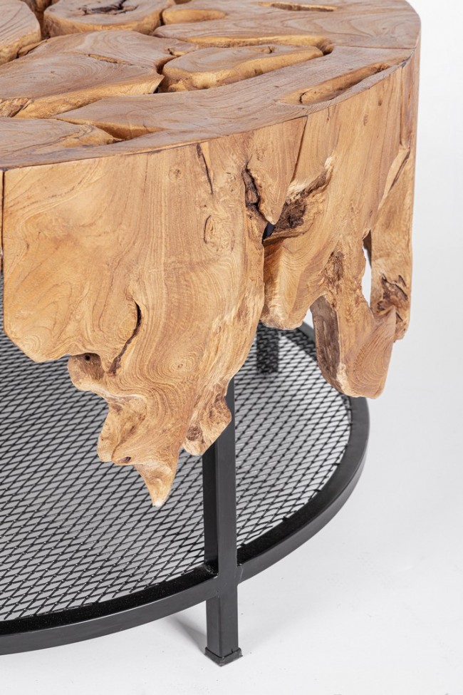 Tavolino in legno D.80 x 45 h