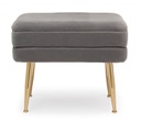 Panca singola grigio scuro 50x34.5x42 in velluto