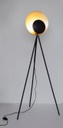 Piantana treppiede nero-oro 87x56x155h