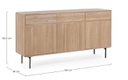 Credenza in legno 160x40x85.5 cm