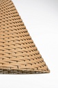 2x Lampadario gabon marrone D.50x39h in fibre naturali