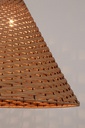 2x Lampadario gabon marrone D.50x39h in fibre naturali