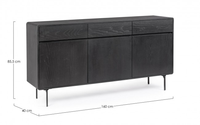 Credenza in legno 160x40x85.5 cm