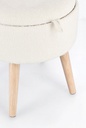 Sgabello contenitore D.39 x 42.5h in bouclé