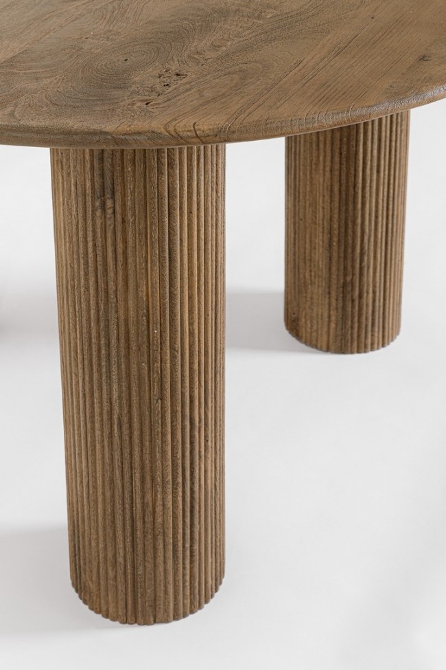 Tavolo Dacca brown D.120 x 77 h in legno
