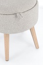 Sgabello contenitore grigio D.39 x 42.5h