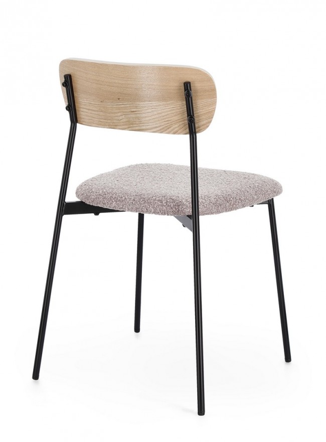 2x Sedia Genevieve Visone 46x49x76.5h