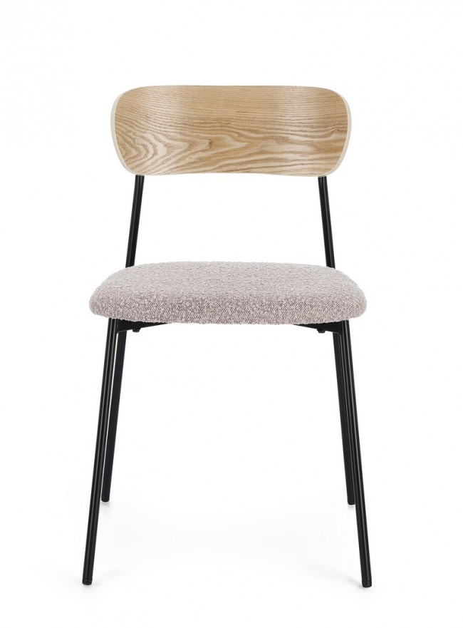 2x Sedia Genevieve Visone 46x49x76.5h