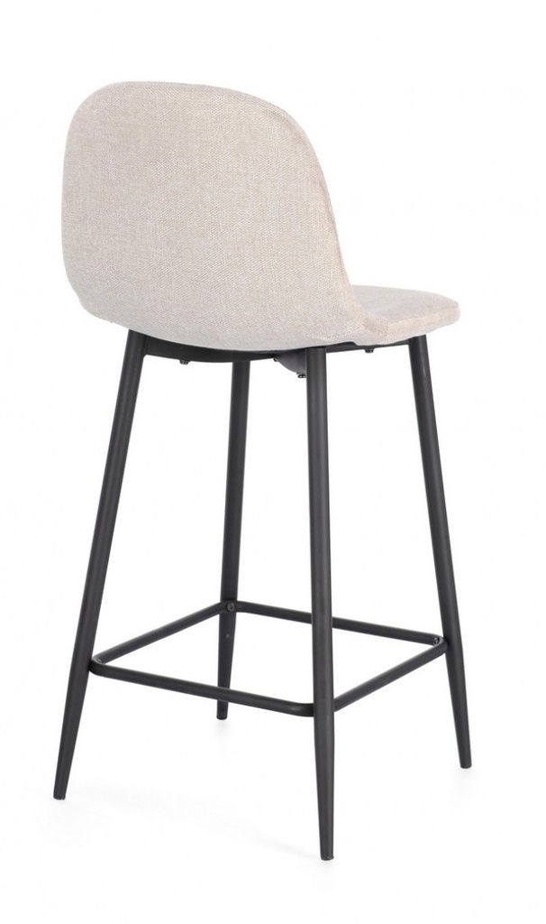 2x Sgabello cucina Irelia nero/beige 46x39x92
