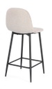 2x Sgabello cucina Irelia nero/beige 46x39x92