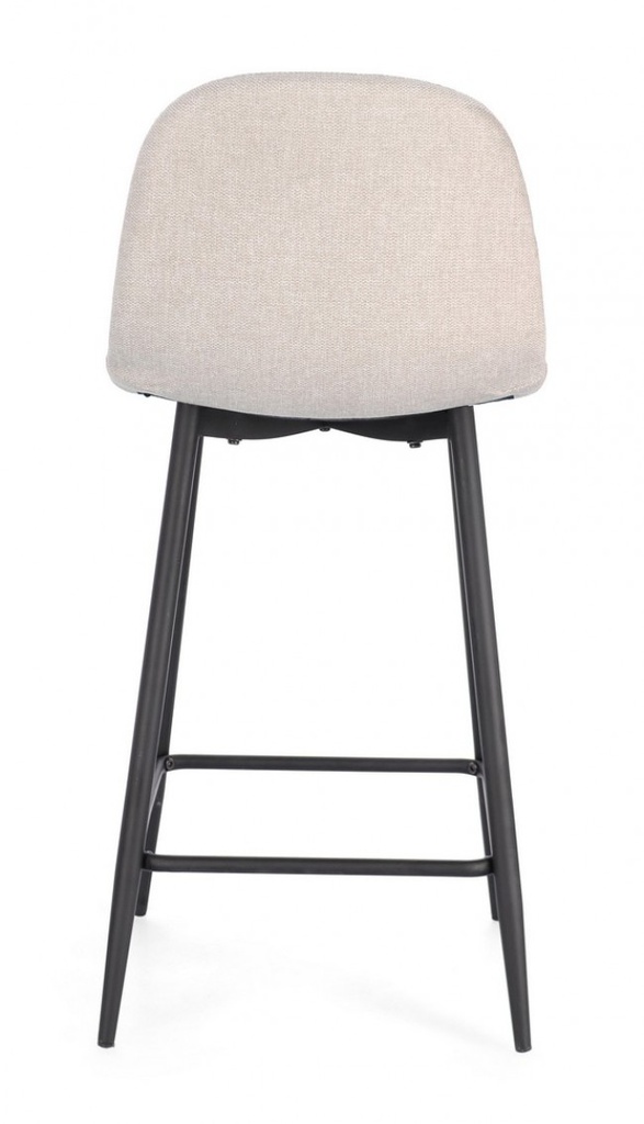 2x Sgabello cucina Irelia nero/beige 46x39x92