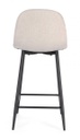 2x Sgabello cucina Irelia nero/beige 46x39x92