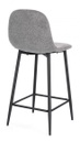 2x Sgabello cucina grigio scuro 46x39x92