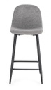 2x Sgabello cucina grigio scuro 46x39x92