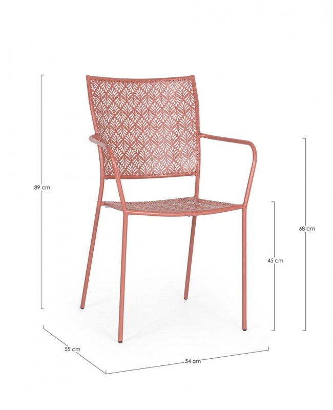 4x Sedia C-BR Lizette 54x55x89h 45h1 68h2