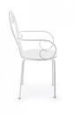 4x Sedia bianca in metallo 49x49x89h