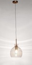 Lampadario 1 luce D.25x160h metallo