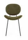 2x Sedia verde scuro 52x59.5x79.5 h, bouclé