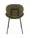 2x Sedia verde scuro 52x59.5x79.5 h, bouclé