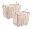 Set di cesto 43x30x34h e 50x37x37h