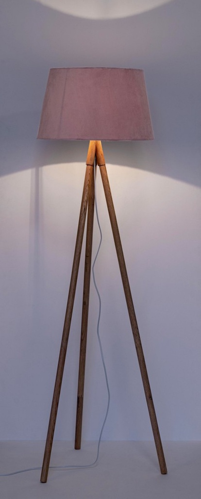 2x Lampada da parete treppiede rosa 52x152h