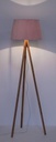 2x Lampada da parete treppiede rosa 52x152h