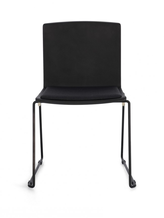 4x Sedia nera 43.5x50x79 cm