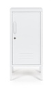 Comodino bianco 40x35x76h in acciaio
