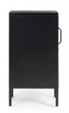 Comodino nero 40x35x76h in acciaio