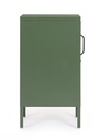 Comodino verde 40x35x76h in acciaio