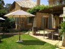 Ombrellone in legno D.300x245 h naturale