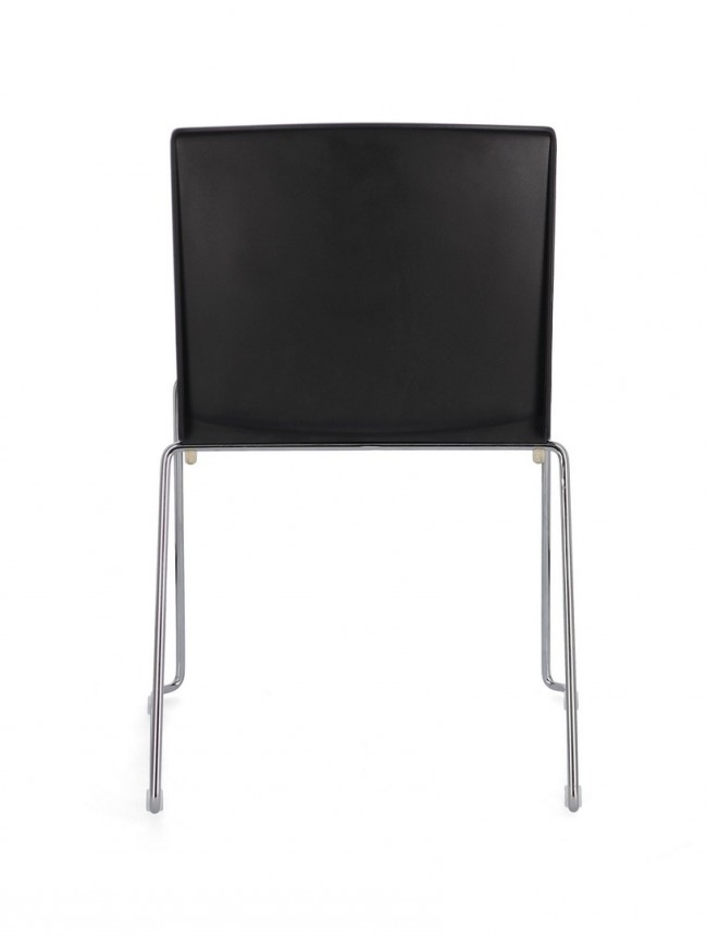 4x Sedia cromo/nero 43.5x50x79x46
