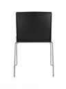 4x Sedia cromo/nero 43.5x50x79x46