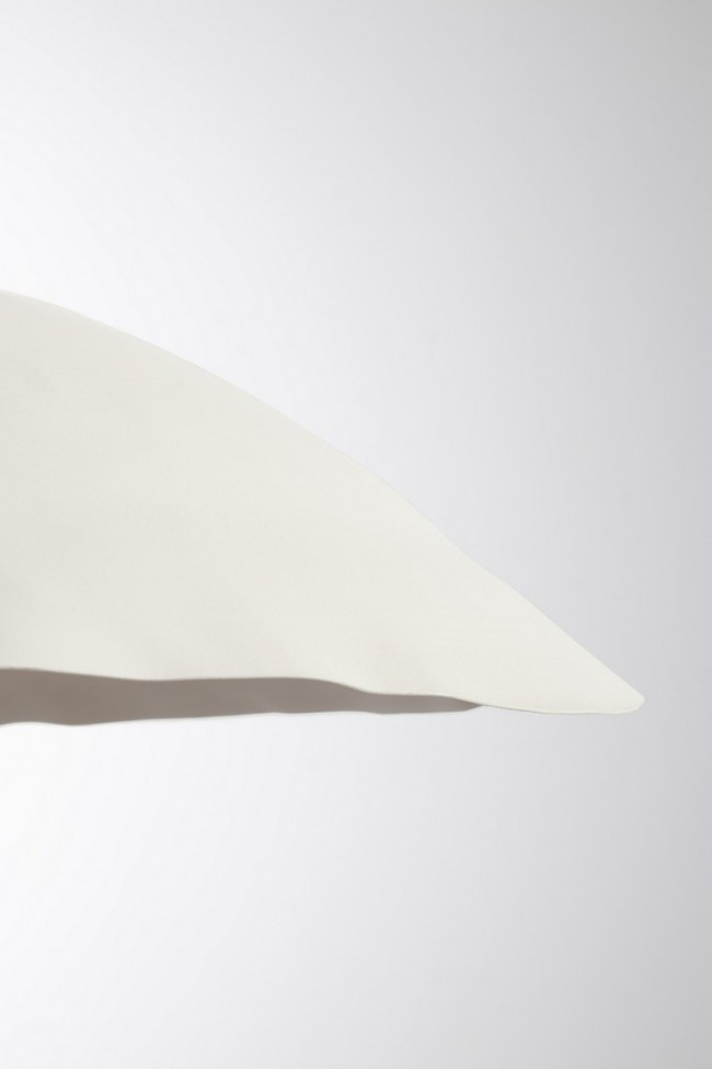 Lampadario bianco D.60,5x25h in metallo