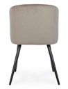 2x Sedia queen velluto tortora 53x57x81,5
